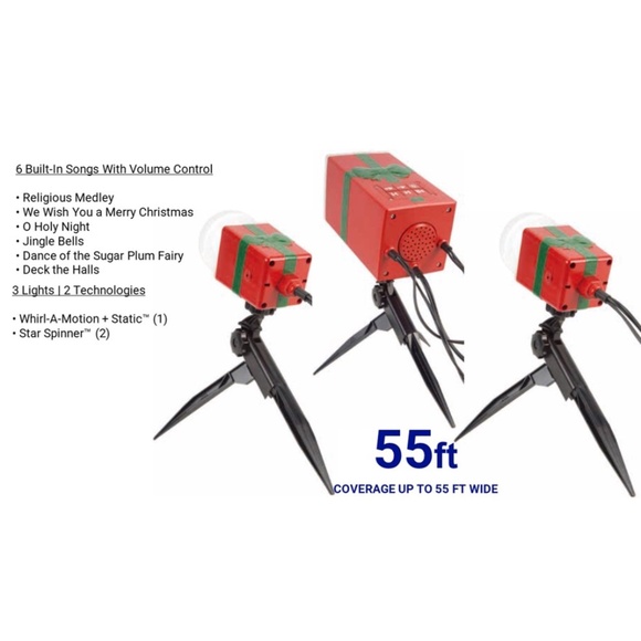 Christmas LED Lightshow Projection LightSync with Sound Clear - Picture 4 of 5